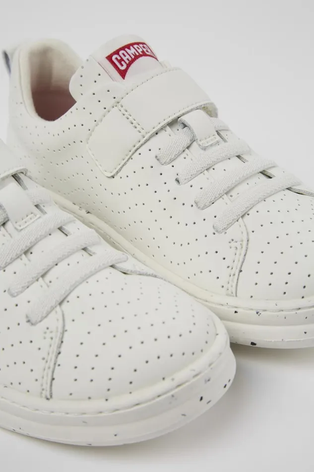 Kids Camper Sneakers Runner White Leather Sneaker