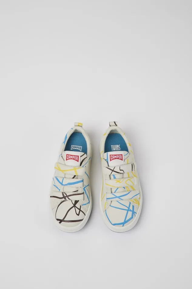 Kids Camper Sneakers Twins Multicolored Leather Sneakers For Kids