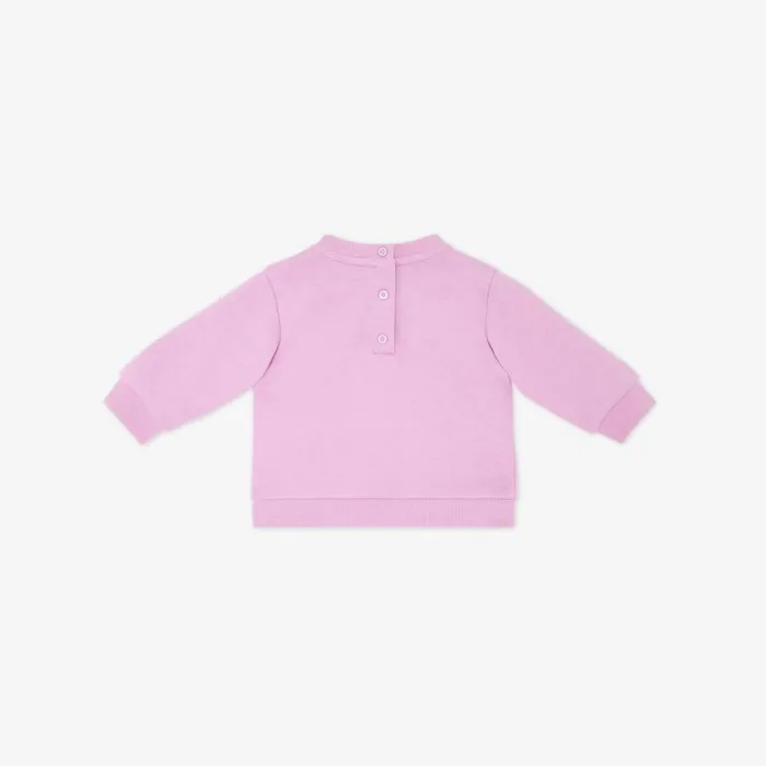 Kids Lilac Jersey Fendi Roma Sweatshirt Purple Fendi Baby Girl