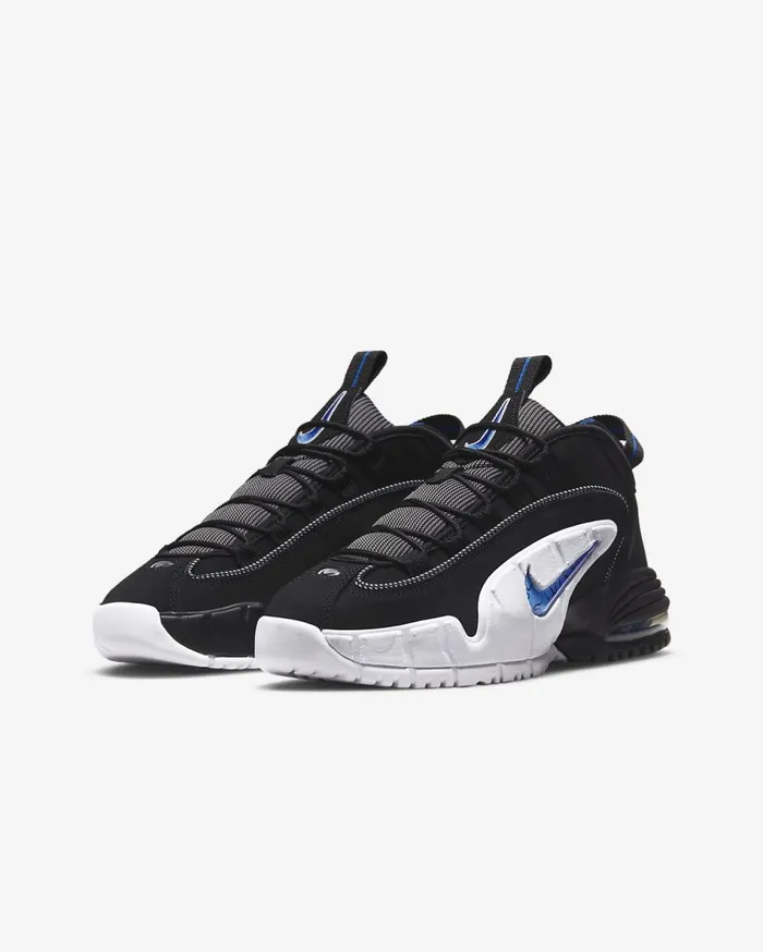 Kids Nike Air Max Penny BlackWhiteBlackVarsity Royal Nike Shoes 70 and Under