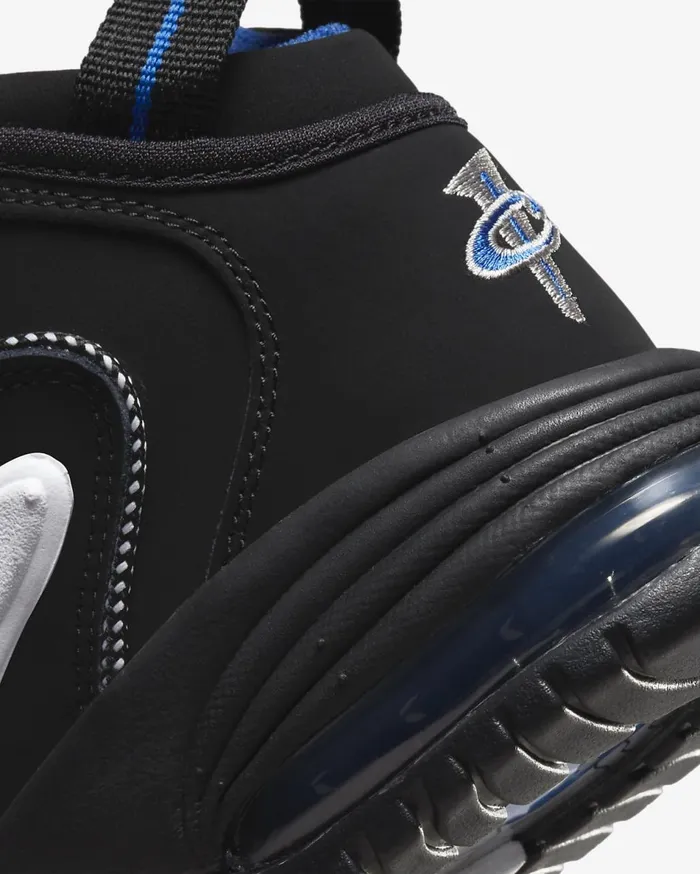 Kids Nike Air Max Penny BlackWhiteBlackVarsity Royal Nike Shoes 70 and Under