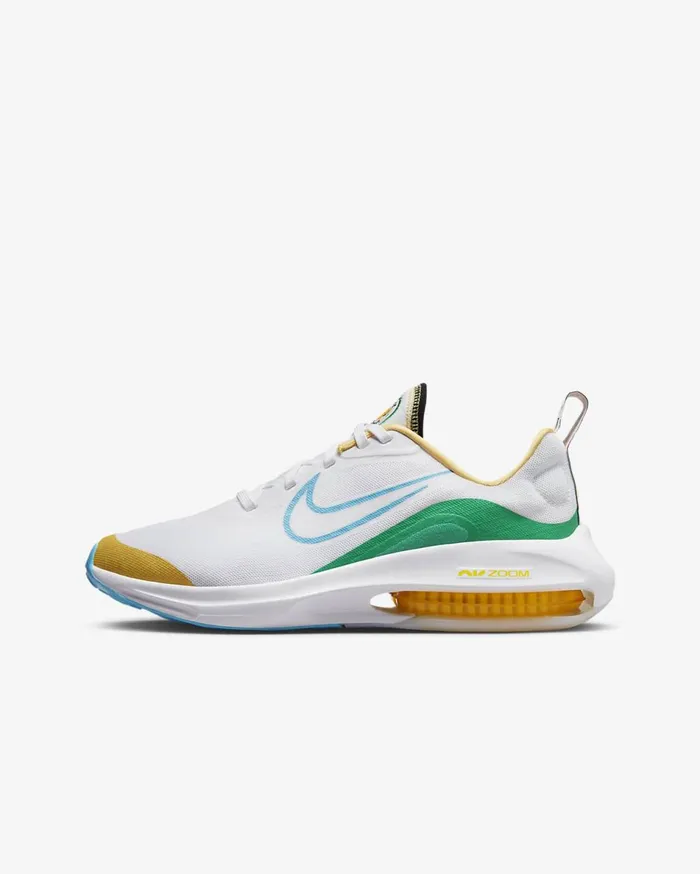Kids Nike Air Zoom Arcadia 2 WhiteWhiteStadium GreenBaltic Blue Nike Running