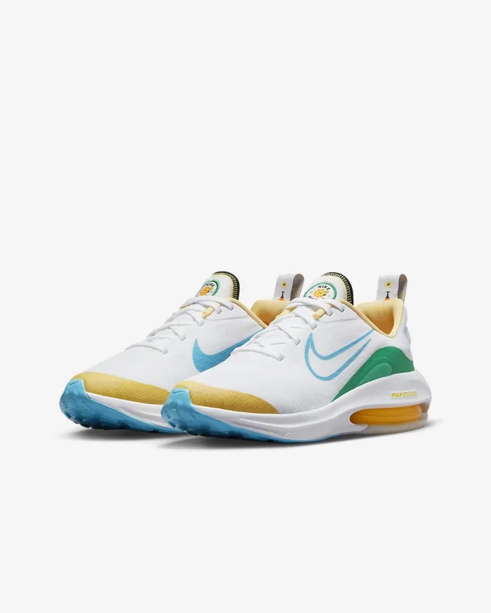 Kids Nike Air Zoom Arcadia 2 WhiteWhiteStadium GreenBaltic Blue Nike Running