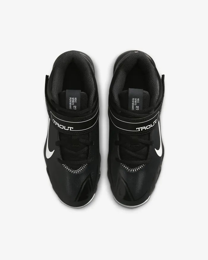 Kids Nike Force Trout 8 Keystone BlackDark Smoke GreyLight Smoke GreyWhite Nike Shoes 70 and Under