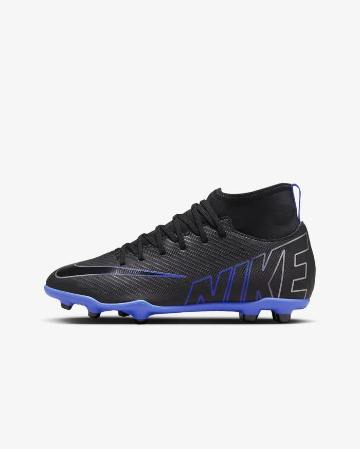 Kids Nike Jr Mercurial Superfly 9 Club BlackHyper RoyalChrome Nike Soccer