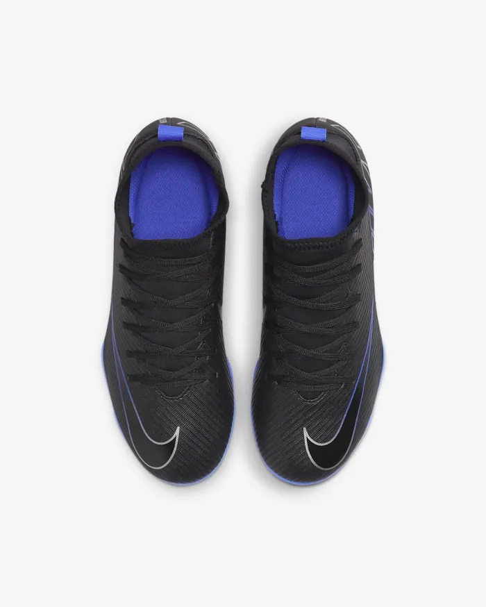 Kids Nike Jr Mercurial Superfly 9 Club BlackHyper RoyalChrome Nike Soccer