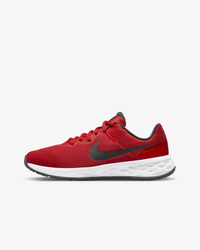 Kids Nike Revolution 6 University RedBlack Nike Running