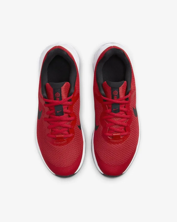 Kids Nike Revolution 6 University RedBlack Nike Running