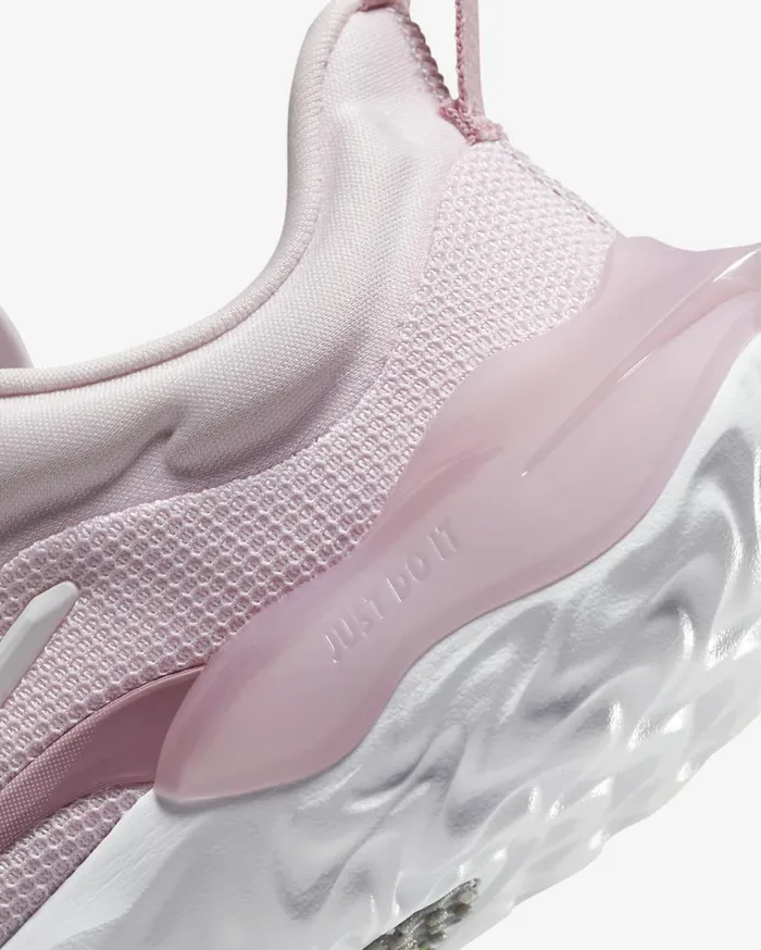 Kids Nike Run Flow Pink FoamElemental PinkWhite Nike Running