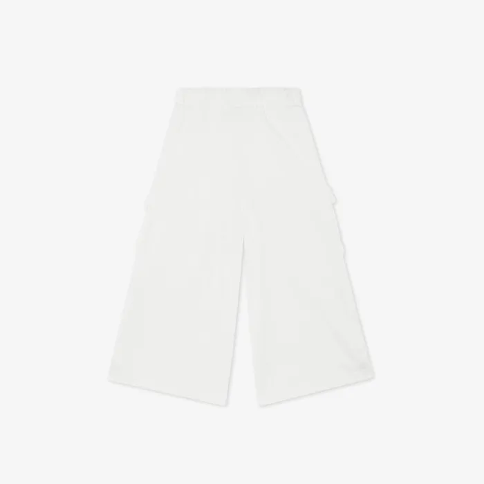 Kids Wide Trousers With White Jersey Baguette White Fendi Ready To Wear