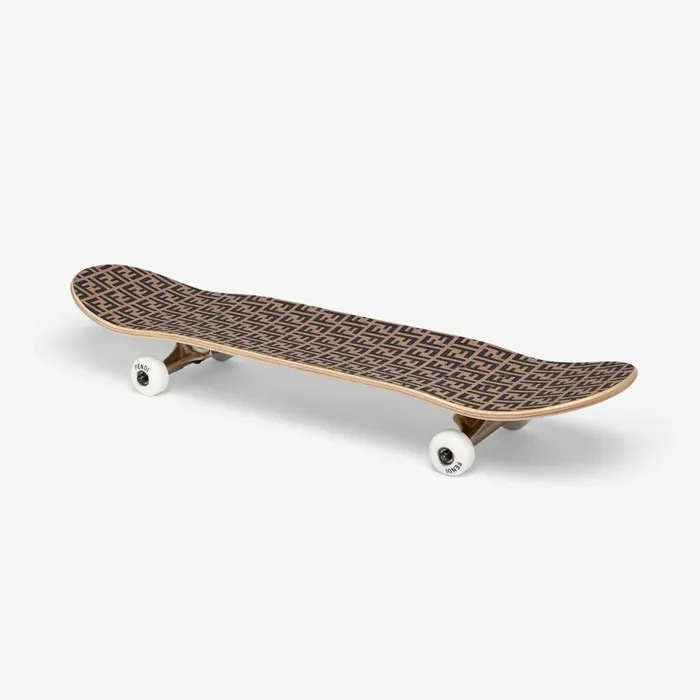 Kids Wooden Skateboard With Logo And Skateboard Holder Multicolour Fendi Accessories