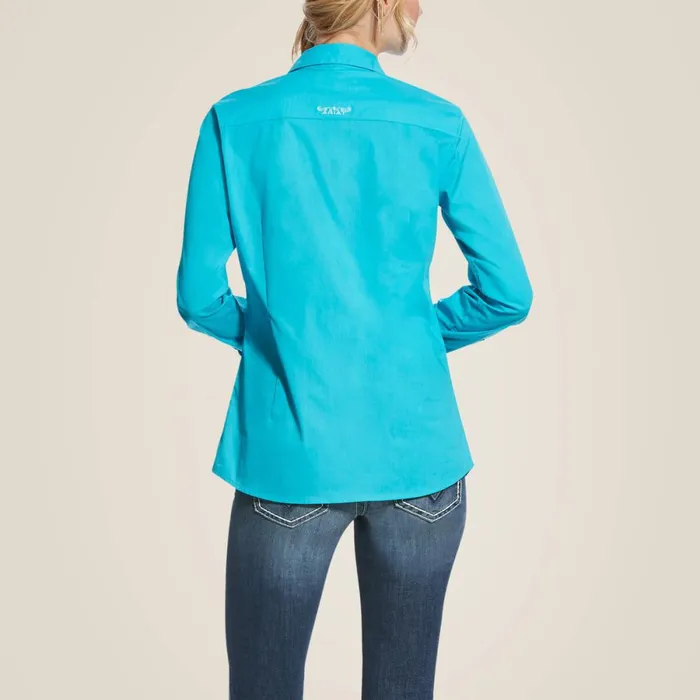 Kirby Stretch Shirt Bluebird Women Ariat TShirts and Tops Kirby Stretch Shirt Bluebird Women Ariat TShirts and Tops