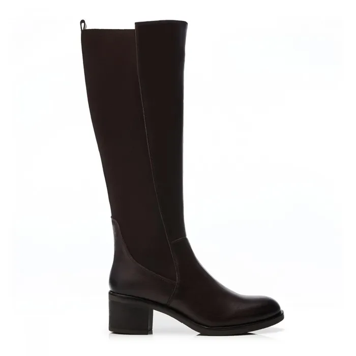 Knee High Boots Women Moda In Pelle Bsoleful BStefani Dark Brown Leather
