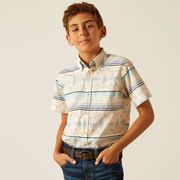 Koda Classic Fit Shirt Sandshell Kids Ariat Button Down Shirts