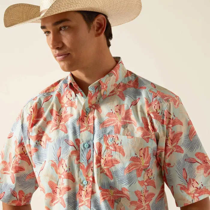 Kolr Classic Fit Shirt Sky Men Ariat Button Down Shirts Kolr Classic Fit Shirt Sky Men Ariat Button Down Shirts