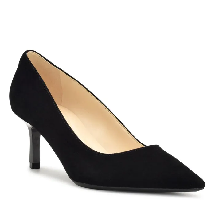 Kuna 92159 Pointy Toe Pumps Black Suede Women Nine West Pumps Kuna 92159 Pointy Toe Pumps Black Suede Women Nine West Pumps