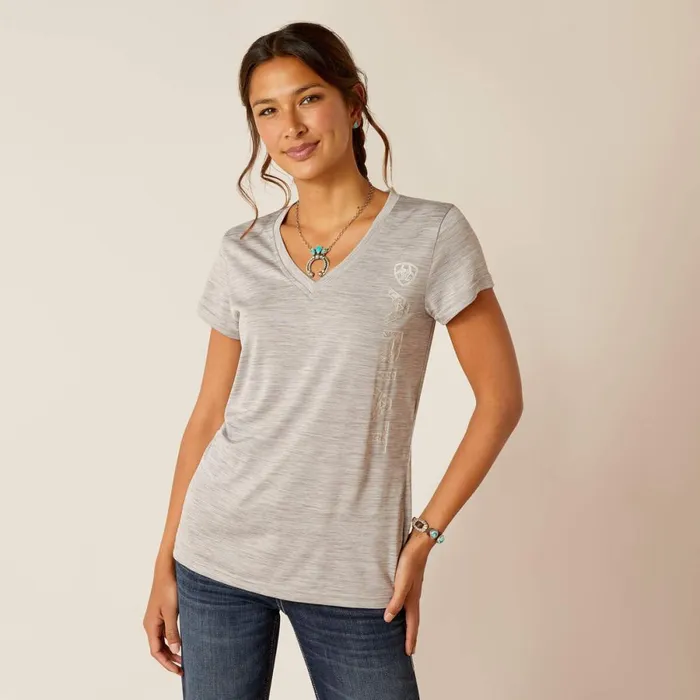 Laguna Logo Baselayer Alloy Women Ariat TShirts and Tops