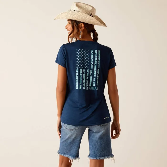Laguna Patriot TShirt Navy Women Ariat TShirts and Tops