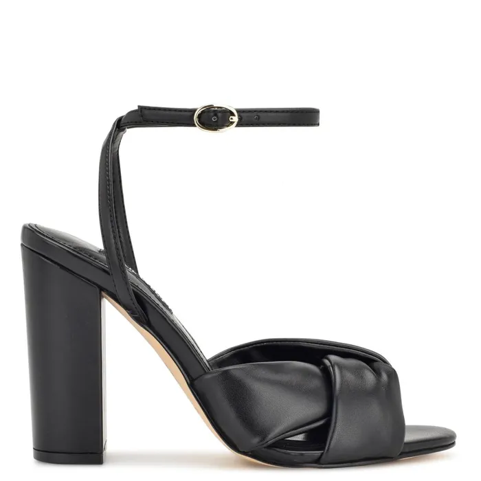 Larisa Heeled Sandals Black Women Nine West Dress