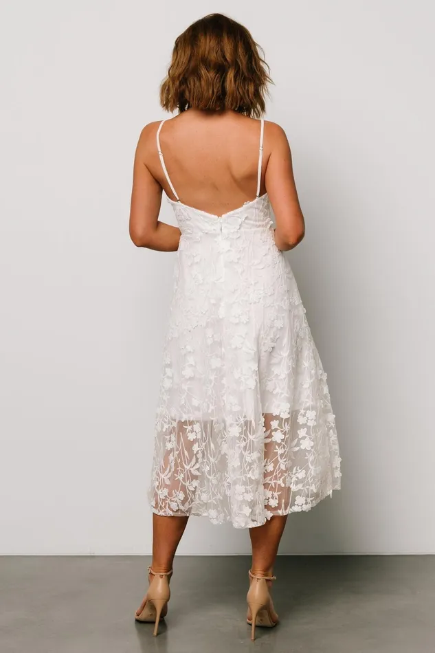 Larissa Midi Dress Off White Women Baltic Born Tulle Styles Larissa Midi Dress Off White Women Baltic Born Tulle Styles
