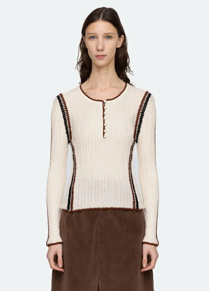 Layering Essentials Women Sea New York Riva LS Top Black