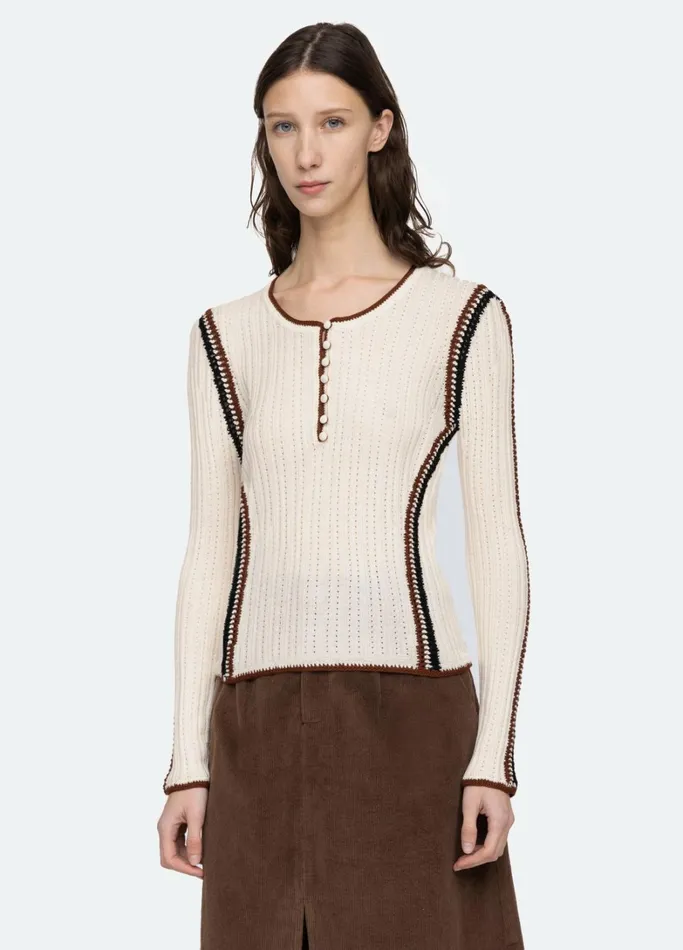 Layering Essentials Women Sea New York Riva LS Top Black