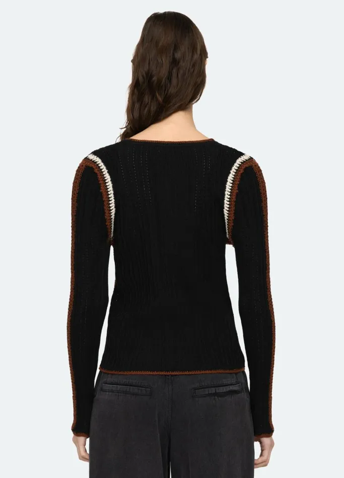 Layering Essentials Women Sea New York Riva LS Top Black