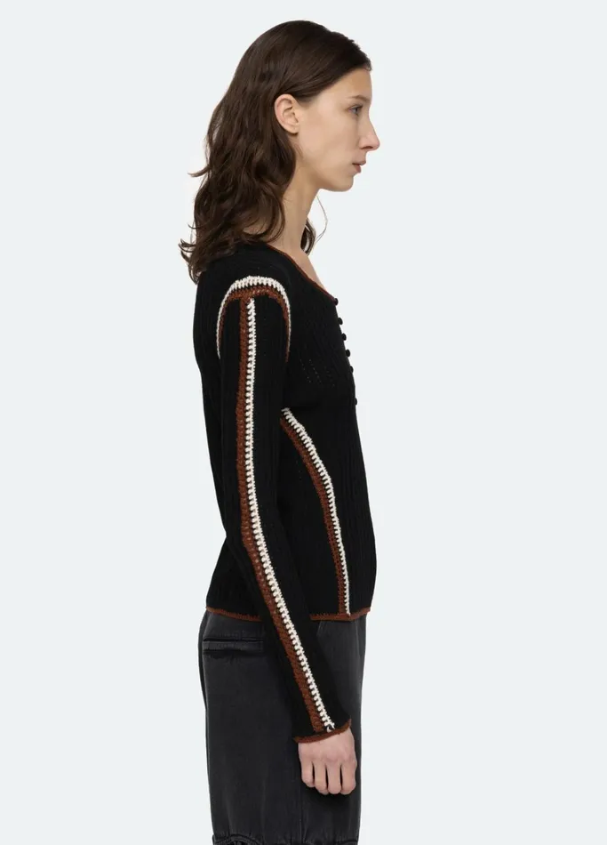 Layering Essentials Women Sea New York Riva LS Top Black