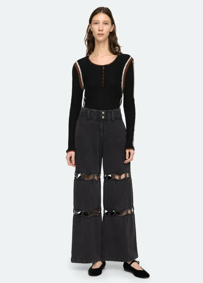 Layering Essentials Women Sea New York Riva LS Top Black