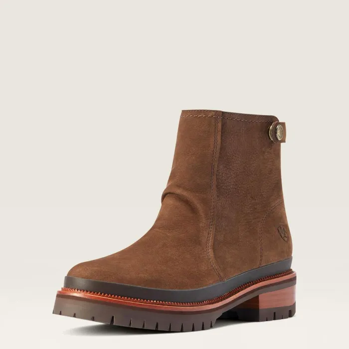 Leighton Waterproof Barley Brown Women Ariat Booties