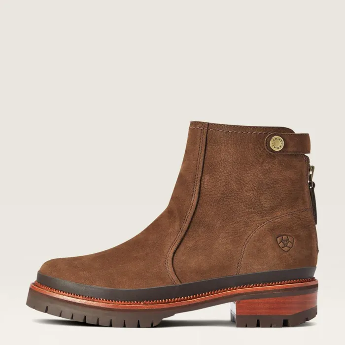 Leighton Waterproof Barley Brown Women Ariat Booties Leighton Waterproof Barley Brown Women Ariat Booties