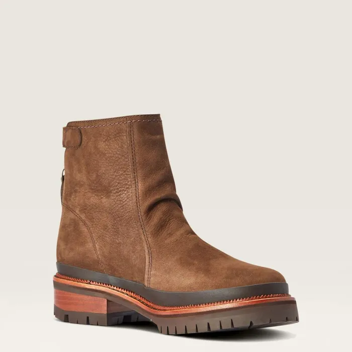 Leighton Waterproof Barley Brown Women Ariat Booties Leighton Waterproof Barley Brown Women Ariat Booties