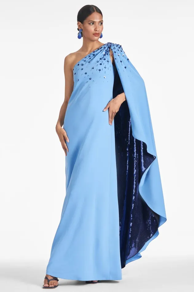 Leila Gown 8211 PeriwinkleSapphire Women Sachin and Babi Evening
