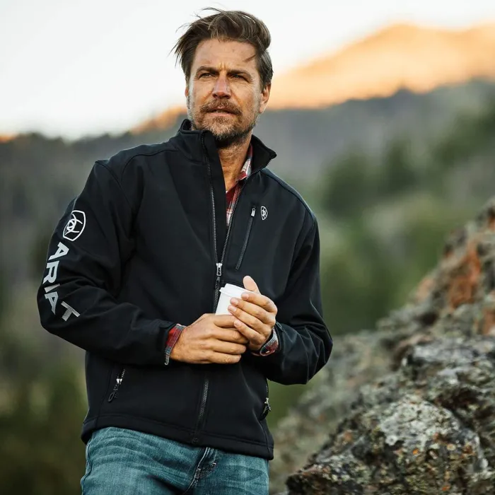 Logo 20 Softshell Jacket Black Men Ariat Jackets and Vests Logo 20 Softshell Jacket Black Men Ariat Jackets and Vests