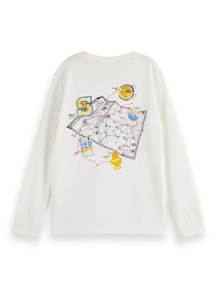 LONGSLEEVED ARTWORK TSHIRT Swan Kids Scotch and Soda Sweatshirts and Hoodies LONGSLEEVED ARTWORK TSHIRT Swan Kids Scotch and Soda Sweatshirts and Hoodies