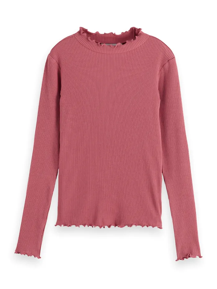 LONGSLEEVED RIBBED TSHIRT Fresh Military Kids Scotch and Soda TShirts and Tops