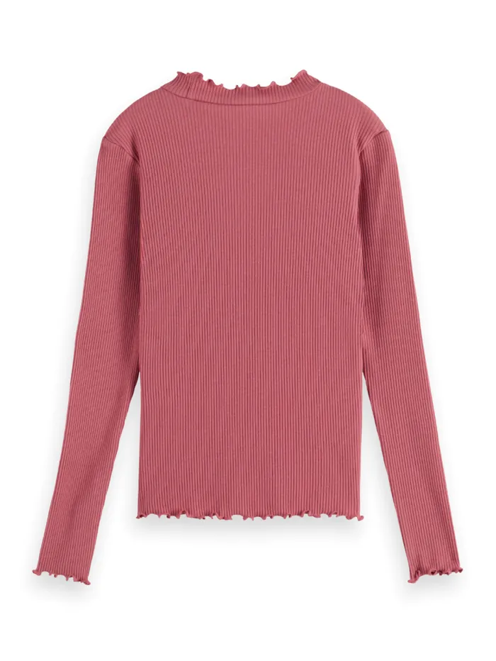 LONGSLEEVED RIBBED TSHIRT Fresh Military Kids Scotch and Soda TShirts and Tops LONGSLEEVED RIBBED TSHIRT Fresh Military Kids Scotch and Soda TShirts and Tops