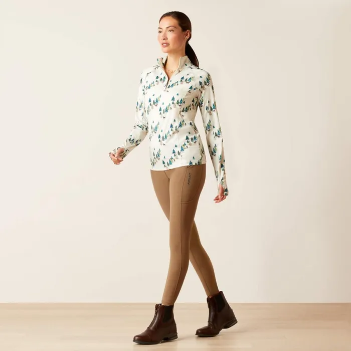 Lowell 20 14 Zip Baselayer Forest Ride Women Ariat TShirts and Tops