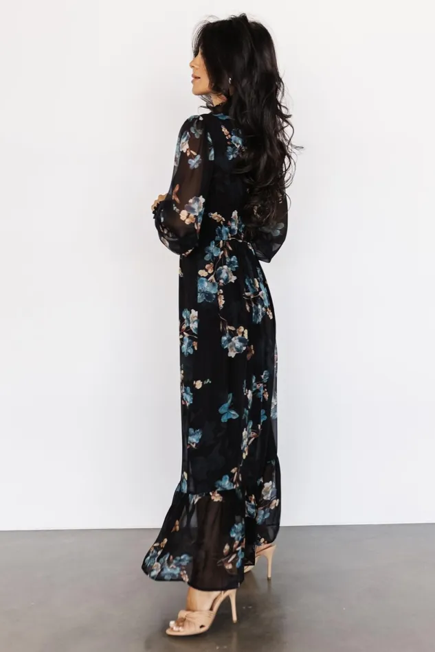Luciana Maxi Dress Black Blue Women Baltic Born Wedding Guest Luciana Maxi Dress Black Blue Women Baltic Born Wedding Guest