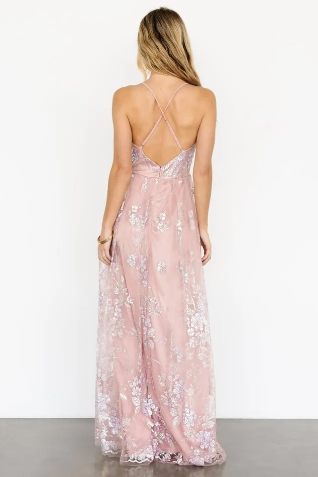 Lucienne Shimmer Maxi Gown Blushing Rose Women Baltic Born Tulle Styles Lucienne Shimmer Maxi Gown Blushing Rose Women Baltic Born Tulle Styles