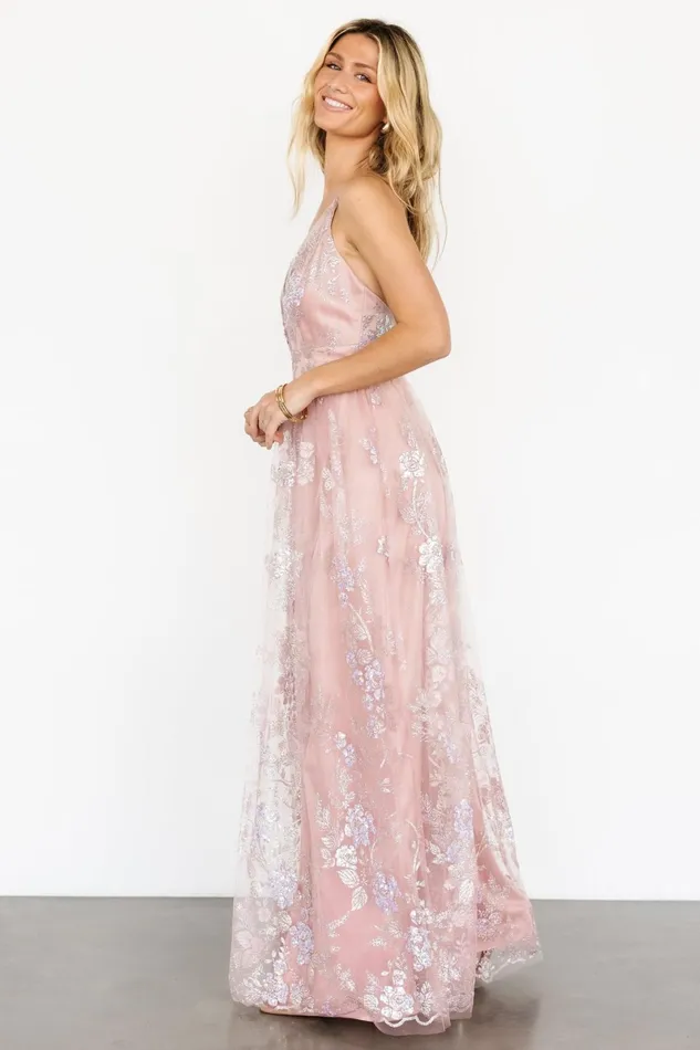 Lucienne Shimmer Maxi Gown Blushing Rose Women Baltic Born Tulle Styles Lucienne Shimmer Maxi Gown Blushing Rose Women Baltic Born Tulle Styles