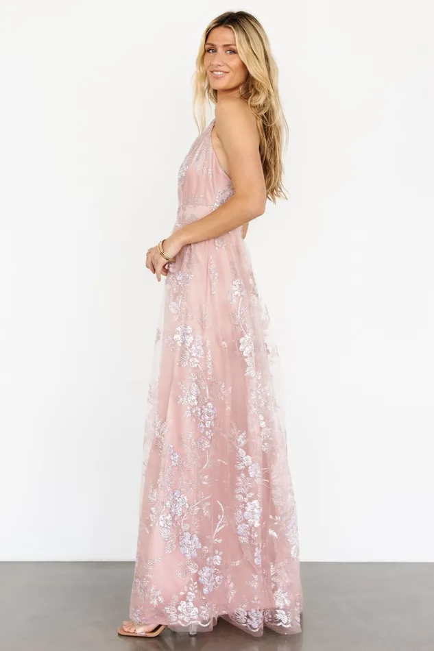 Lucienne Shimmer Maxi Gown Blushing Rose Women Baltic Born Tulle Styles Lucienne Shimmer Maxi Gown Blushing Rose Women Baltic Born Tulle Styles