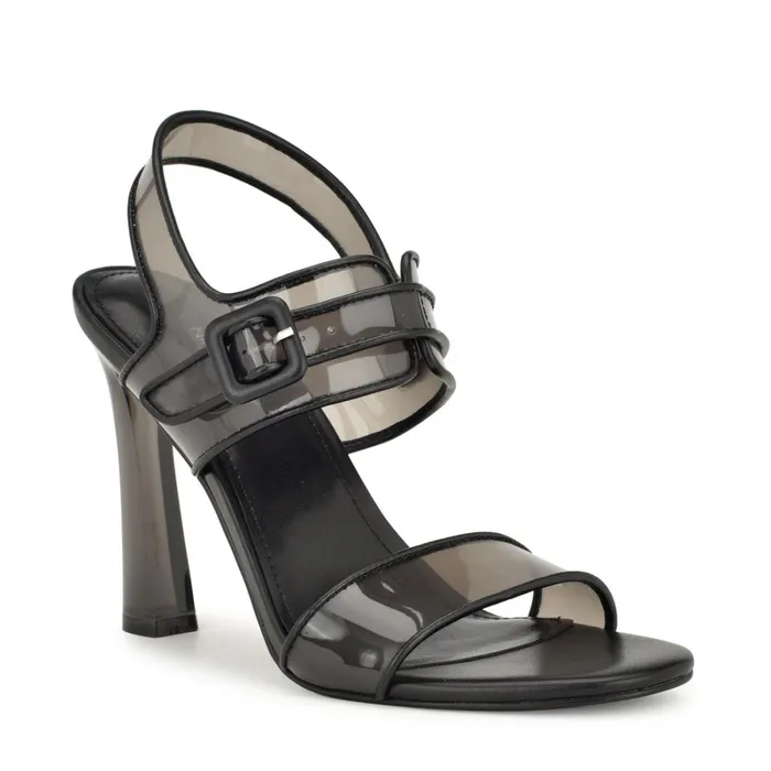 Lucile Clear Strappy Sandals Black Women Nine West Sandals Lucile Clear Strappy Sandals Black Women Nine West Sandals