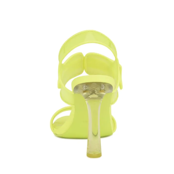 Lucile Clear Strappy Sandals Yellow Women Nine West Sandals Lucile Clear Strappy Sandals Yellow Women Nine West Sandals