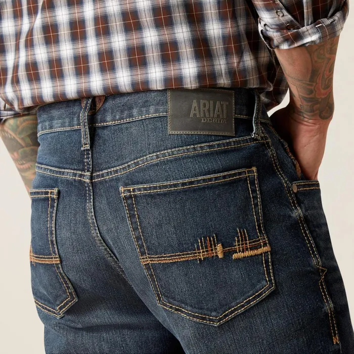 M4 Relaxed Derek Boot Cut Jean Atlas Men Ariat Denim M4 Relaxed Derek Boot Cut Jean Atlas Men Ariat Denim