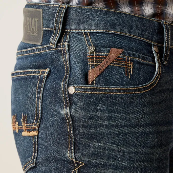 M4 Relaxed Derek Boot Cut Jean Atlas Men Ariat Denim M4 Relaxed Derek Boot Cut Jean Atlas Men Ariat Denim
