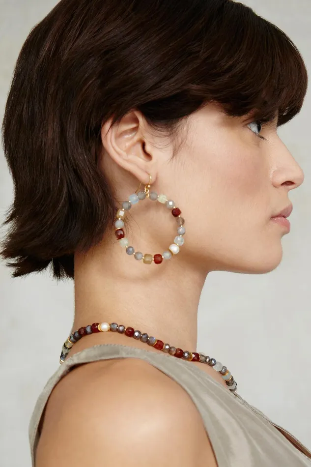 Magdalena Hoop Earrings Multi Women Chan Luu Earrings