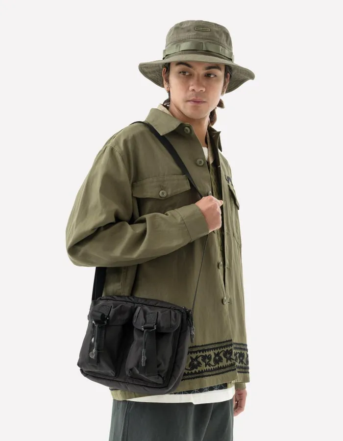 Maharishi Bags 1115 Maha MALICE Cross Body Bag Black 8211 Men