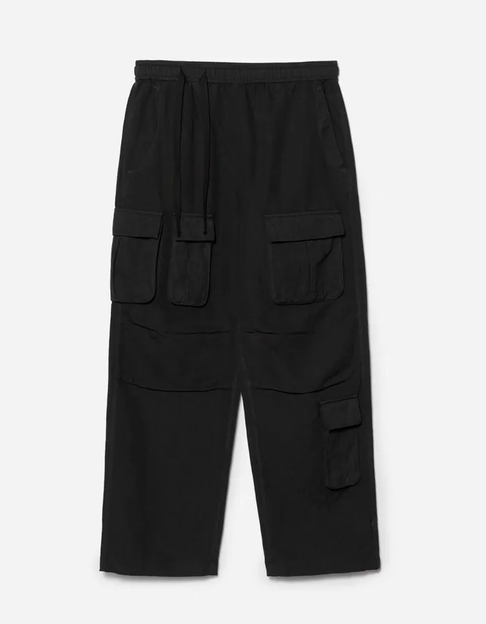 Maharishi Cargo Pants 5213 Hemp Asym Cargo Track Pants Black 8211 Men