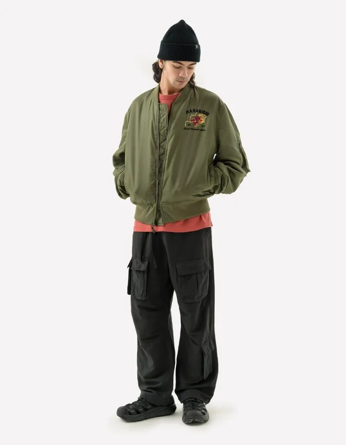 Maharishi Cargo Pants 5213 Hemp Asym Cargo Track Pants Black 8211 Men